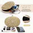 thumbnail image 4 of LHSHID Women Rhinestone Evening Clutch Purse Bag Bling Glitter Sparkly Diamond Tote Bag Crystal Wedding Party Bag, 4 of 8