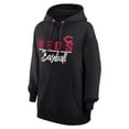 thumbnail image 2 of Women's G-III 4Her by Carl Banks  Black Cincinnati Reds Team Fleece Pullover Hoodie, 2 of 3