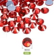 thumbnail image 2 of Uxcell 2880 Pcs Strass Hotfix Cristales de Vidrio Plano SS6 2mm Rojo Claro, 2 of 5