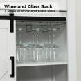 thumbnail image 6 of JINSEED Bar Cabinet with Drawer, Wine Bar Buffet Sideboard with Adjustable Storage, White, 6 of 6