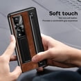 thumbnail image 6 of Case for Samsung Galaxy Z Fold 4 with Stylus & S Pen Holder, Kickstand Alloy CD Camera Protector Vintage Classic Leather Mil-Grade Protection Anti-Scratch Shockproof Protective Case, Brown, 6 of 14
