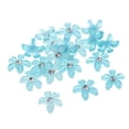 thumbnail image 4 of simhoa 20Pcs Crystal Rhinestones Flower Resin Buttons Embellishments Flatback Beads DIY Light Blue, 4 of 8