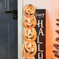 thumbnail image 6 of Glitzhome 42" H Lighted Halloween Wooden Stacked Pumpkins Porch Sign with Timer, Farmhouse -O-Lantern Porch Decor Happy Halloween Wall Hanging Decoration, 6 of 7