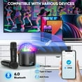 thumbnail image 5 of Mini Karaoke Machine for Kids, Gifts for 6 7 8-12 Year Old Kids Boy Girls, Bluetooth Speaker with 2 Microphones,Girls Toy for 3-15 Year Old, 5 of 8