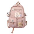 thumbnail image 1 of Student Cute Backpack Harajuku Japanese Multi-Pocket School Bag With Pendant, 1 of 5