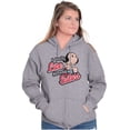 thumbnail image 5 of Olive Oyl I Only Like Strong Sailors Zip Hoodie Sweatshirt Women Brisco Brands S, 5 of 6