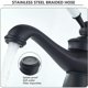 thumbnail image 2 of Grifo monomando para lavabo de baño Grifo monomando para lavabo Grifo monomando para lavabo de baño Grifo mezclador retro para lavabo, latón negro, 2 of 4