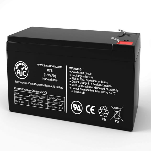 APC Back-UPS Back-UPS BE500U 12V 7Ah UPS Battery - This is an AJC Brand Replacement