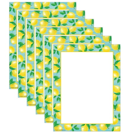 UPC: 0194629102402 | Teacher Created Resources Lemon Zest Letter Size Printer Paper  300 Sheets