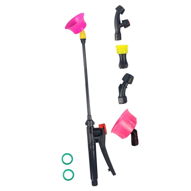 Boquilla de varilla y mango ajustable para rociador de jardín, accesorios para regadera de agua para Fijo 50cm 5 Boquilla