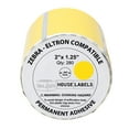 thumbnail image 2 of HOUSELABELS 2" x 1.25" Yellow Multipurpose Labels on 0.75" Core Compatible With Zebra and Rollo Printers, 100 Rolls / 280 Labels per Roll, 2 of 8