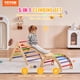thumbnail image 2 of VEVOR Pikler Triangle Set, 5 en 1 juguetes de escalada para niños pequeños, juego de escalada Montessori con triángulo, rampa y arco, gimnasio de escalada de madera de gran tamaño, 2 of 9