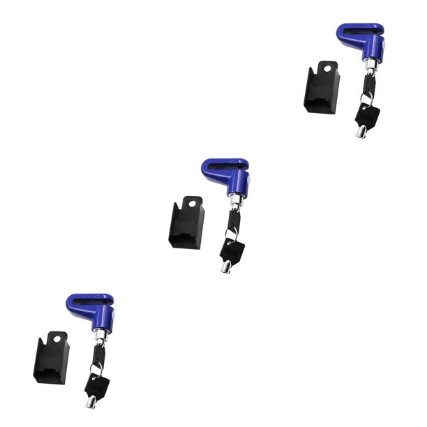 Greeniant Bloqueo de freno de disco Bicicleta de montaña Bicicleta eléctrica Freno de disco de motocicleta Bloqueo de metal antipérdida, azul Azul 3Conjunto
