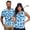 Blue Palm Tree, variant on KUIFORTI Patriotic Star Matching Golf Shirts for Couple Moisture Wicking Women Sport Cloth Golf Tennis Tank Top Breathable Fabric Lapel Design for Golf,Tennis,Hiking,Running,Gym