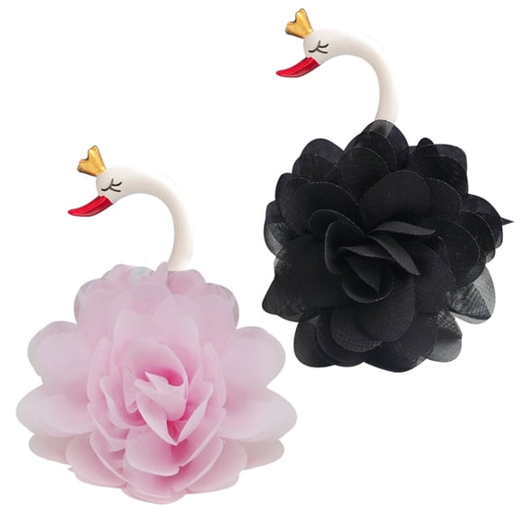 Clispeed Pink Flamingo Decor for Cake Unique Swan Shape Cake Ornaments for Decoration