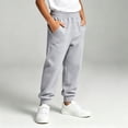 thumbnail image 6 of Falkdiz Boys Cotton Pants Joggers Sport Pockets Comfy Pantalones Back to School Casual Elastic Waist Trousers for Boys Relaxed fit, Gray, Size: 4-5 Years, 6 of 8