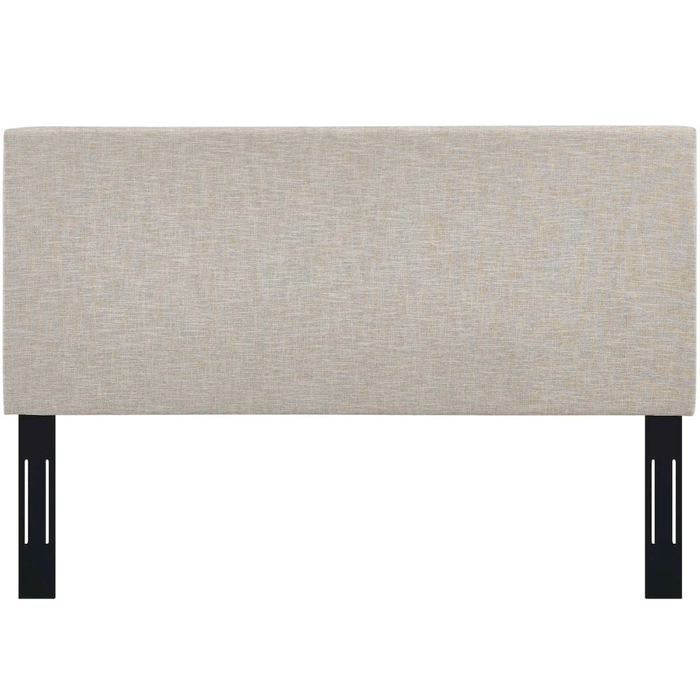 Modway Taylor King and California King Linen Fabric Headboard in Beige