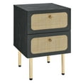 thumbnail image 2 of Modway Chaucer 2-Drawer Nightstand in Black, 2 of 7