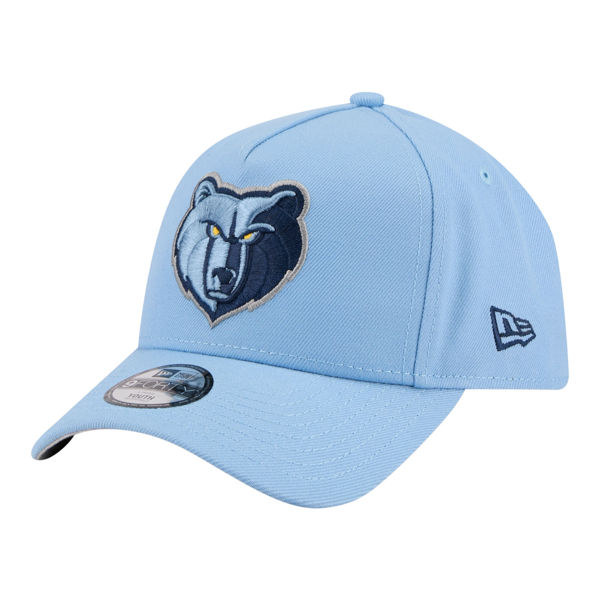 Youth New Era Light Blue Memphis Grizzlies 9FORTY A-Frame Adjustable Hat