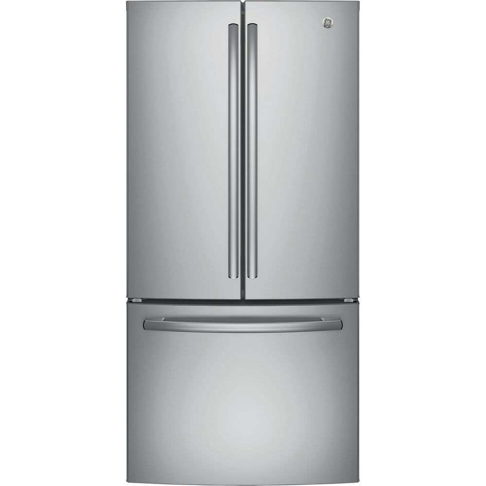 GE Appliances GNE25JSKSS 33 Inch French Door Refrigerator Stainless 33 Inch Stainless Steel Fridge