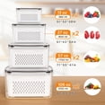 thumbnail image 2 of Recipientes de almacenamiento de frutas Winproper, paquete de 8 para nevera con tapas, 2 of 8
