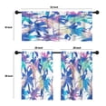 thumbnail image 4 of LALILO Kitchen Curtains and Valances Set of 3 36" Colourful Window Treatment Tiers for Window Decor, 4 of 5