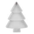 thumbnail image 1 of Matsuzay Plástico duradero para una bandeja versátil para bocadillos de árbol de Navidad Bandeja en forma de árbol para servir bocadillos Cocina y Comedor blanco, 1 of 6