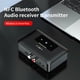 thumbnail image 5 of Injueey Receptor Bluetooth 5,0 receptor de Audio estéreo inalámbrico para coche 3,5mm a 2 RCA adaptador de Audio para altavoz de casa de Cables de audio/vídeo Negro, 5 of 6