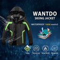 thumbnail image 4 of Men's Mountain Waterproof Ski Jacket Windproof Warm Winter Rain Coat, 4 of 7