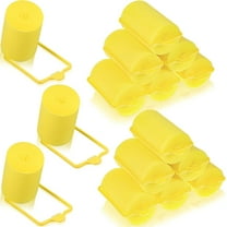 8 Pieces Sponge Hair Rollers Large Soft Foam Hair Styling Curlers 30 mm Large Size Hairdressing Curlers for Women and Kids (Yellow,1.2 x 2.75 Inches)