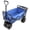 Blue, variant on Heavy Duty Folding Wagon Garden Cart for Beach Shopping Camping - 150 lbs Capacity, Blue Metal Frame