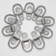 thumbnail image 2 of Trailer D-Rings with Floor Fixing 580kg Capacity - 10pcs, 2 of 5