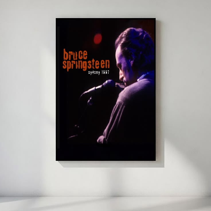 Music Poster Bruce Springsteen The Ghost of Tom Joad 1997 Aus Tour