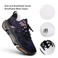 thumbnail image 4 of 2024 Abstract Flowers Women Or Men Lace Up Flat Sneakers Female Mesh Walking Footwear, 4 of 8
