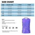 thumbnail image 3 of Bingfone Purple Glitter Pattern Men's Tank Tops Workout Sleeveless Tee Shirts Running Beach Tanks for Men-X-Large, 3 of 4