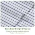 thumbnail image 2 of Juego de sábanas California Design Den California King Blue Stripe, 2 of 9