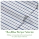 thumbnail image 2 of Juego de sábanas California Design Den California King Blue Stripe, 2 of 9