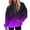 #963 Purple, variant on Womens Gradient Hoodies Pullover Oversized Sweatshirts Half With Pockets Fall Clothes