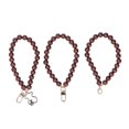 thumbnail image 1 of 3 Pcs 12mm Pearl Phone Chain Three Styles Delicate Color Pearl Mobile Phone Case Key Hanging Chain with Metal Buckle Brown, 1 of 8