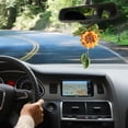 thumbnail image 5 of 1 Uds. Colgante para espejo retrovisor de coche colgante de girasol tejido a mano para decoración del hogar decoraciones colgantes para coche, 5 of 5