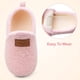 thumbnail image 2 of Pantuflas para Niñas Pequeñas Lefflow Rosas Invierno de Felpa Suave Talla 4.5-5, 2 of 7