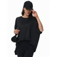 thumbnail image 2 of Women's Oversized Short Sleeve Crewneck T-Shirt - Casual Basic Tee, Summer Comfort Top, Relaxed Fit Shirt, 2 of 6