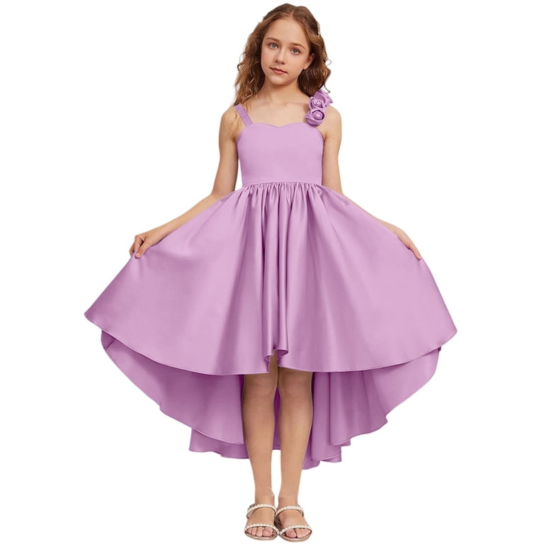 jr bridesmaid dresses tea length EnJoCho Satin Junior Short Tiere𝖽 Flower Girl Dress Sleeveless Princess Pageant Formal Homecoming Dress Teenage Wedding Dress Fl𝗈wy 10 CELEBRATION BY THE SEA Buy BLUNDSTONE 063 Black Size:XS tall Built in Bra