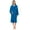 Blithe Blue, variant on TowelSelections Women's Robe Soft Plush Fleece Hooded Spa Bathrobe Small/Medium Purple