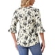 thumbnail image 3 of TOP Casual Floral de Otoño para Mujeres INSPIRE CHIC con Cuello Cuadrado y Manga Rizada de 3/4 M Beige, 3 of 6