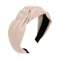 thumbnail image 3 of MSJUHEG Headbands,Tie Headband,Wire Headband,Boho Bandeau,Thick Headbands,Sweet Tie Hair Headband Head Knot Hoop Hair Hairband Hairpin Headband Khaki One Size, 3 of 7