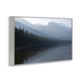 thumbnail image 4 of Stupell Industries Foggy Lakeside Trees Landscape Photography Gray Framed Art Print Wall Art, 30 x 20, 4 of 10