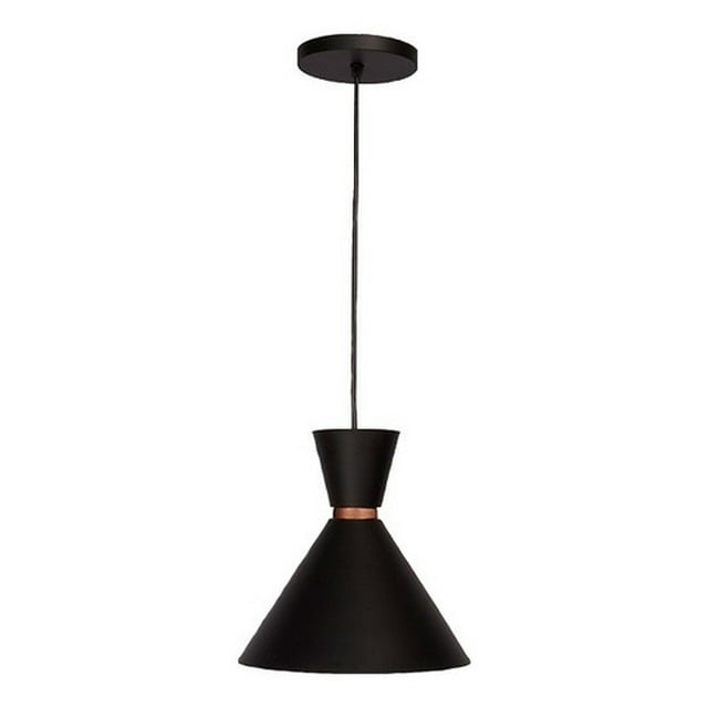 Candil Lámpara Colgante Negro Cónica 24cm Interior Maxxi