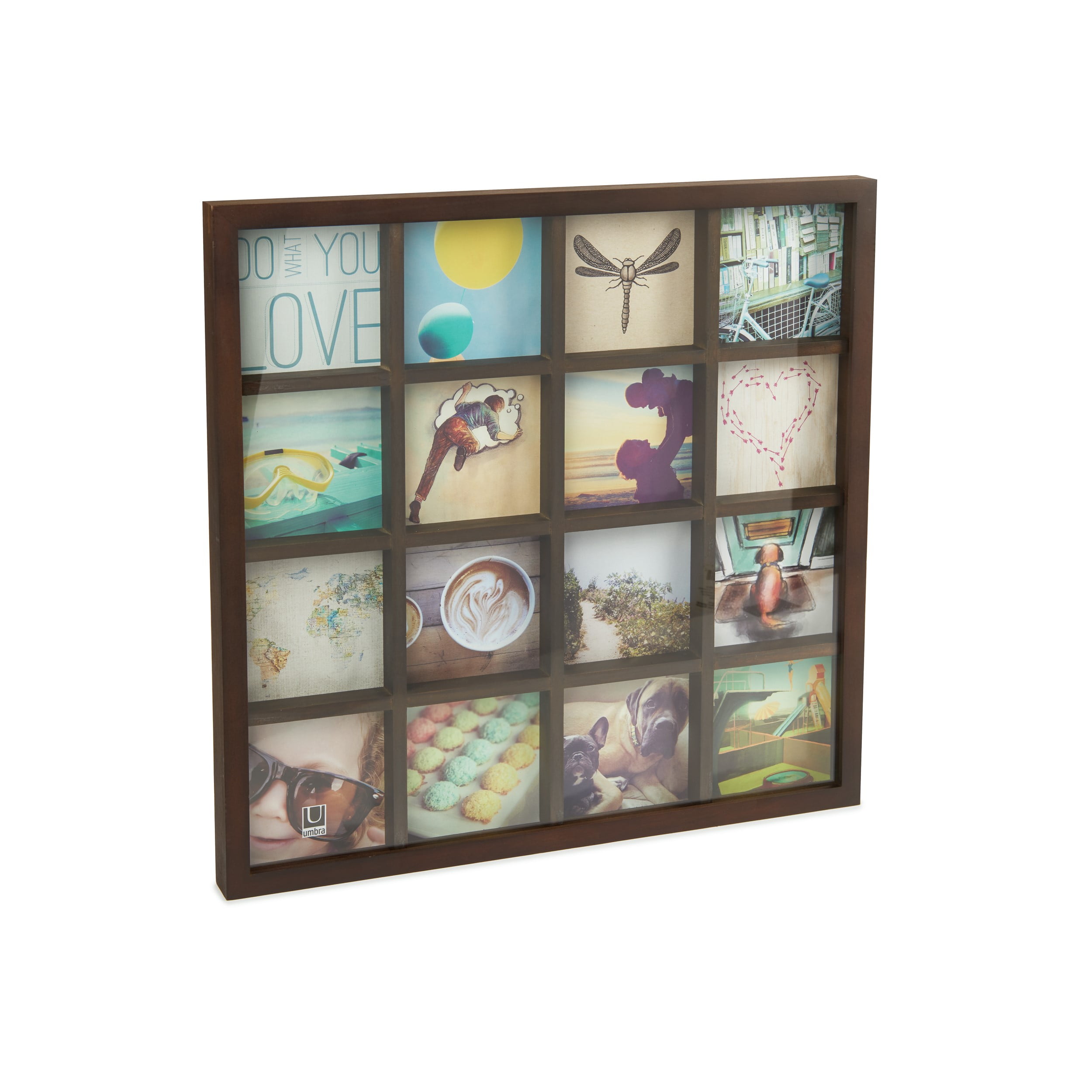 Walnut Umbra Gridart Photo Display