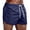 Navy, variant on FUZHIQ Men's Gym Shorts 9 Inch Inseam Solid Color Drawstring Elastic Waist Basketball Shorts Breathable Summer Beach Shorts Pull-On Knit Shorts with Pockets Daily Wear,XXXL